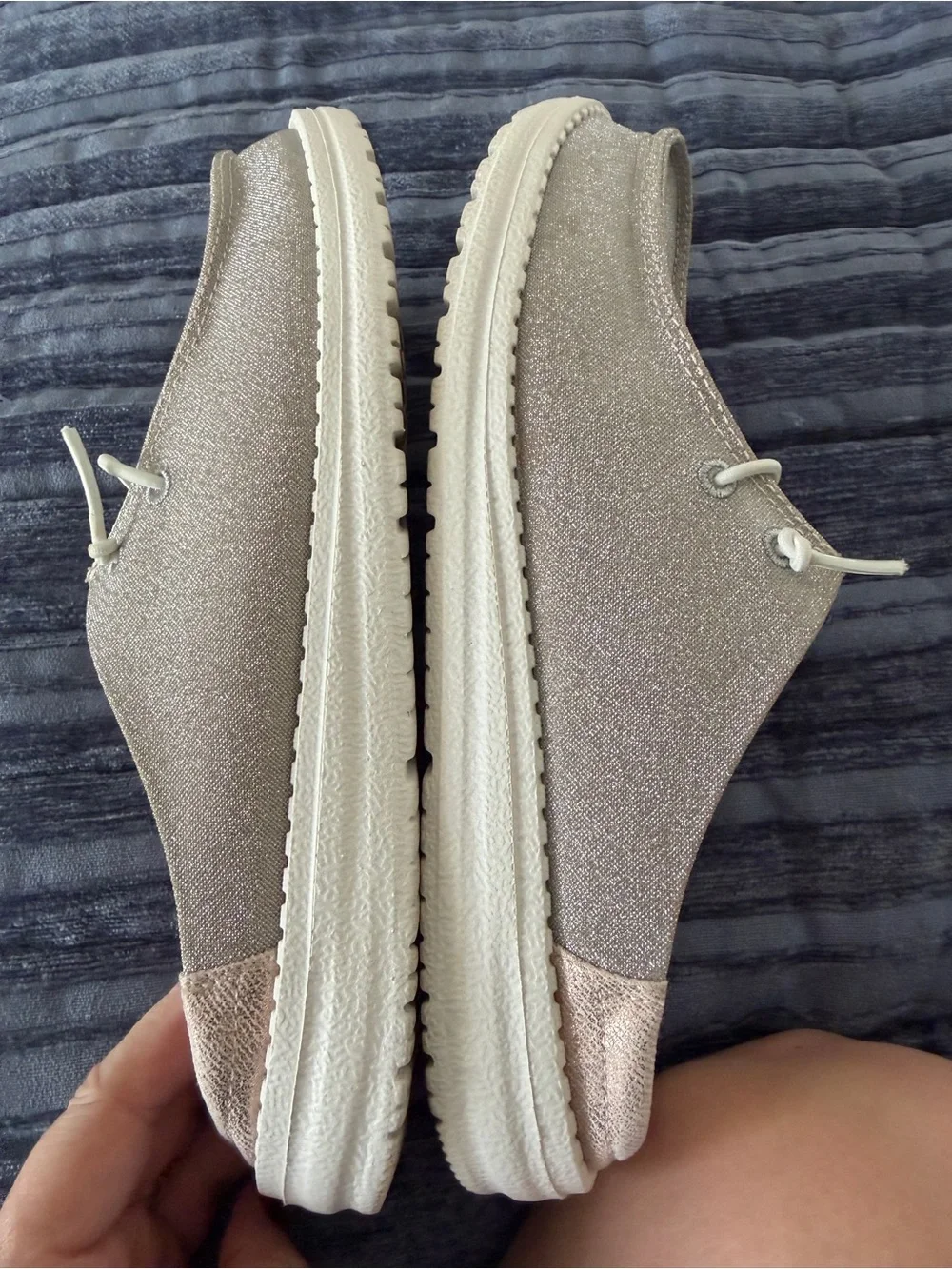 Women’s Sparkly Hey Dude Mules in size 9